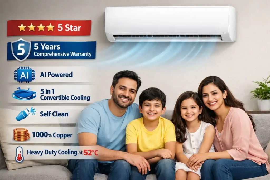  Godrej 1.5 Ton 5 Star AI Powered Inverter Split AC